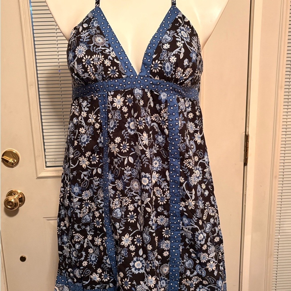 Mossimo Supply Co. Black and Blue Patterned Apparel